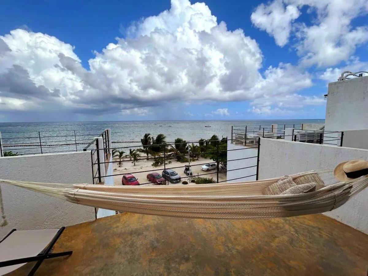 Mar Azul Y Amanecer Desde La Cama Appartement Mahahual 0*,